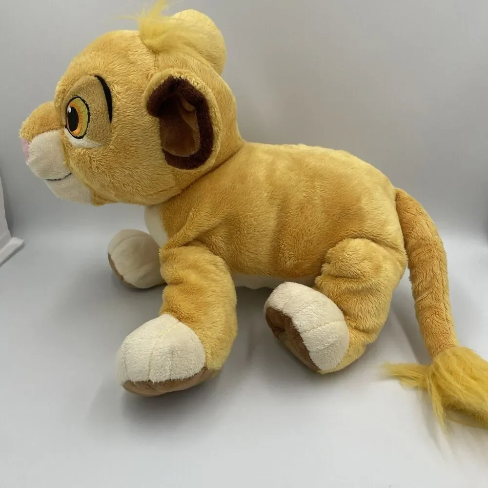 Disney Store Simba Plush - Young Cub - About 14” Long - Lion King, Y2K